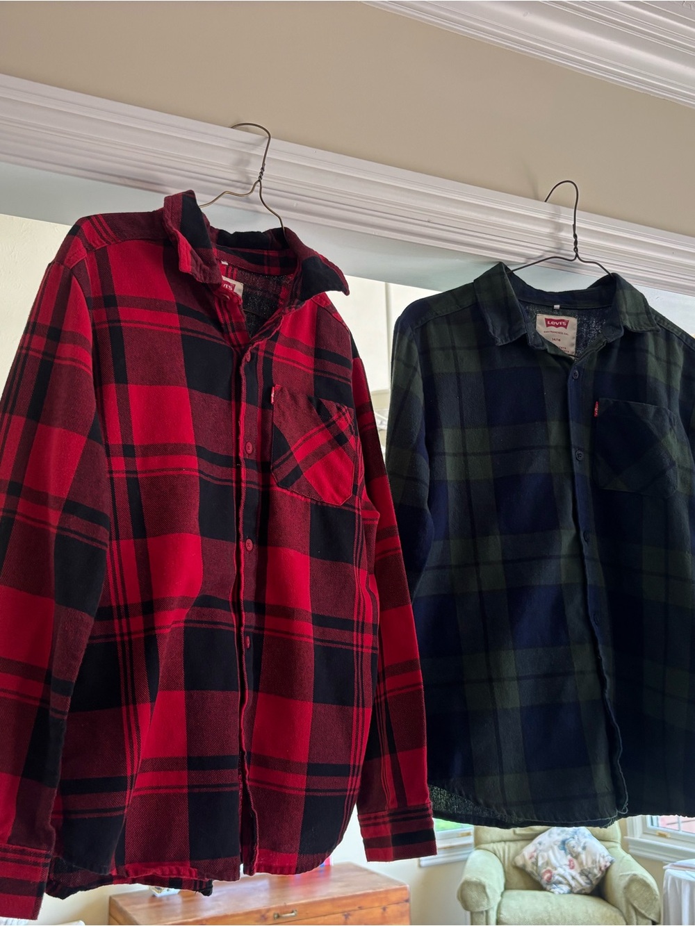 Red & Black Plaid Flannel Shirt